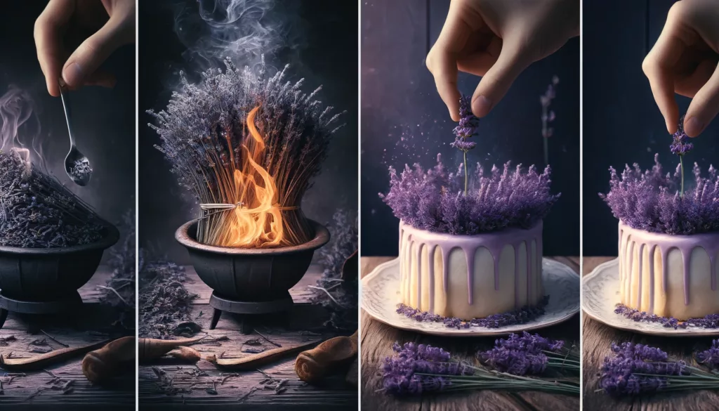 Combustibility and edibility of lavender